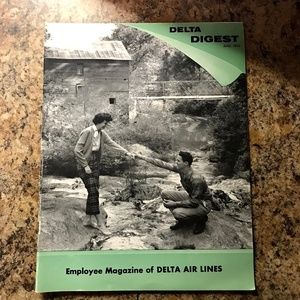 Delta Digest VINTAGE Airlines Magazine June 1963